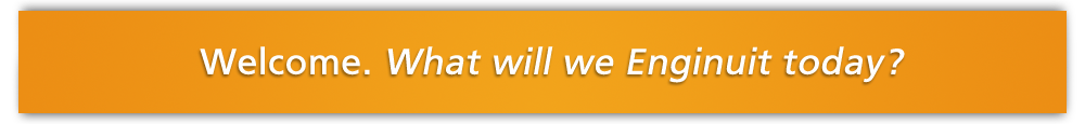Welcome. What will we Enginuit today?.